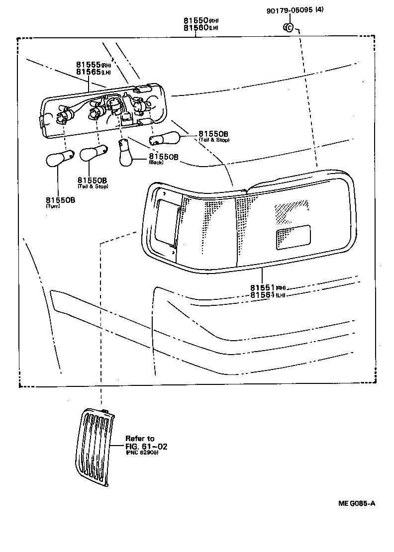  CELICA |  REAR COMBINATION LAMP