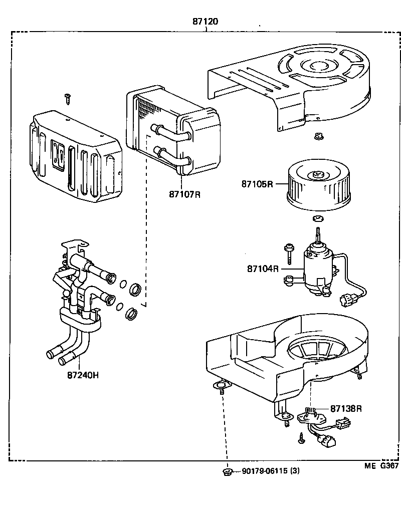  DYNA100 |  HEATING AIR CONDITIONING HEATER UNIT BLOWER