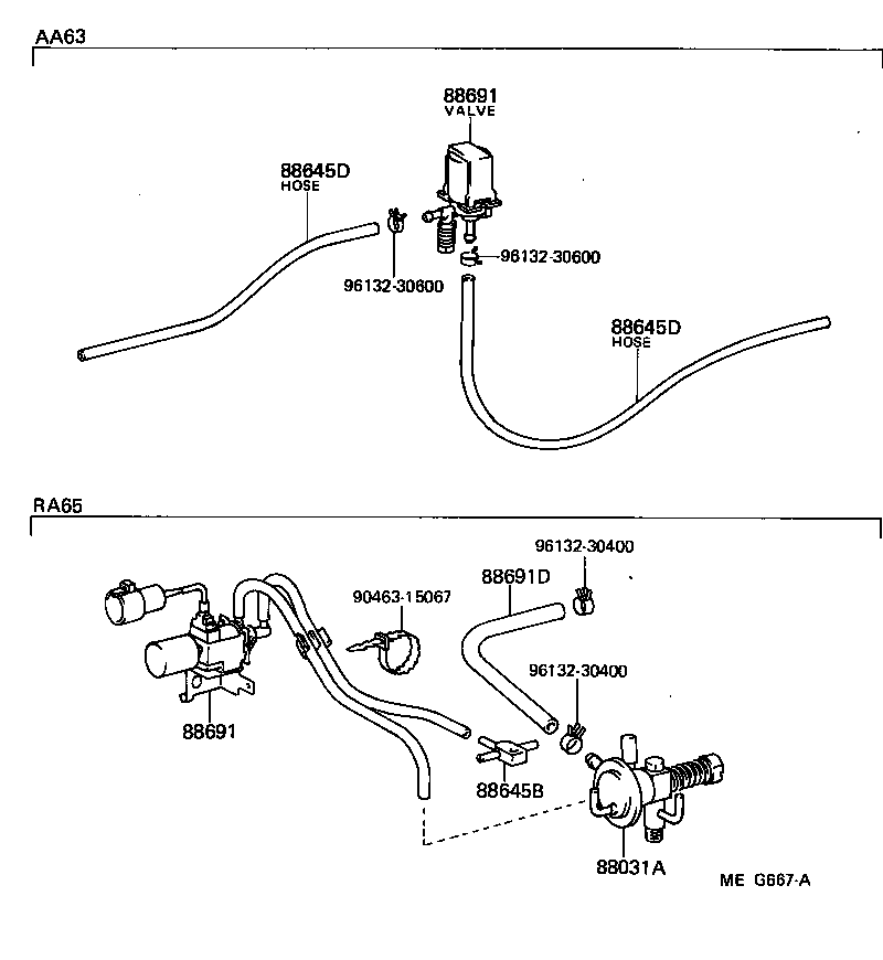  CELICA |  HEATING AIR CONDITIONING VACUUM PIPING