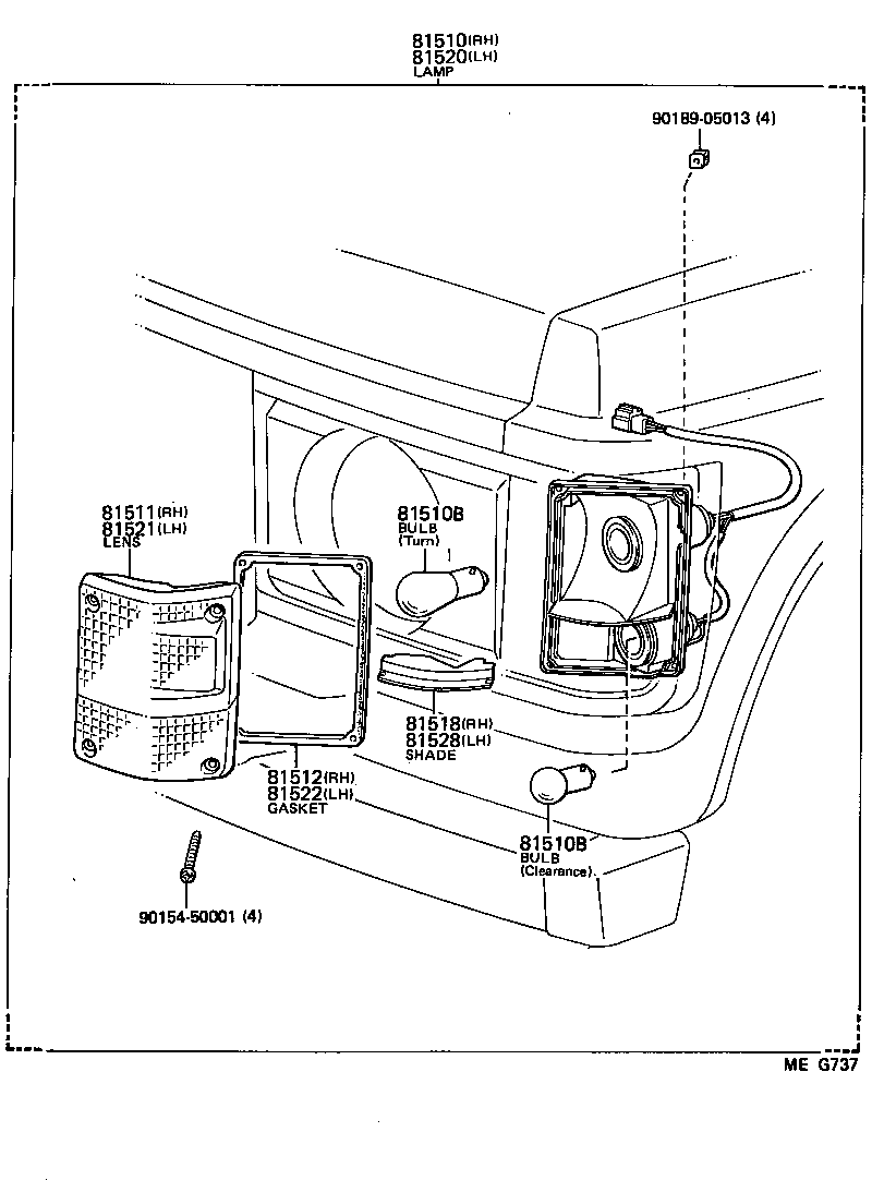  LAND CRUISER 60 |  FRONT TURN SIGNAL LAMP