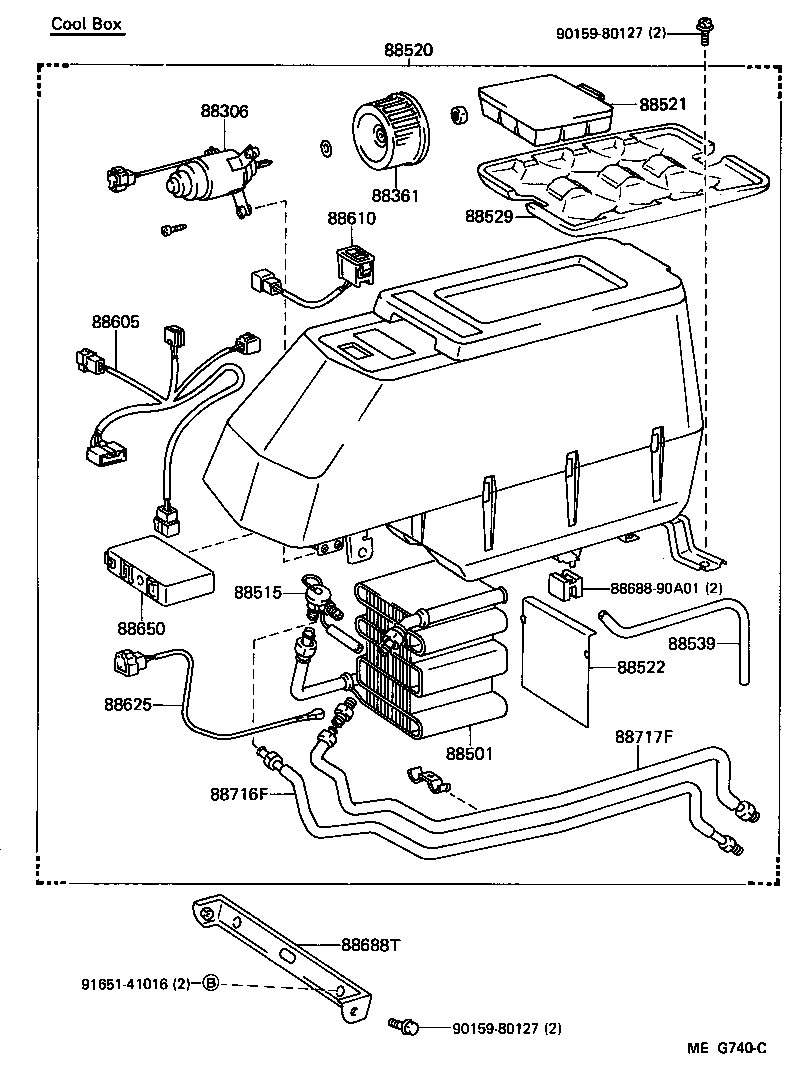  LAND CRUISER 60 |  HEATING AIR CONDITIONING COOLER UNIT