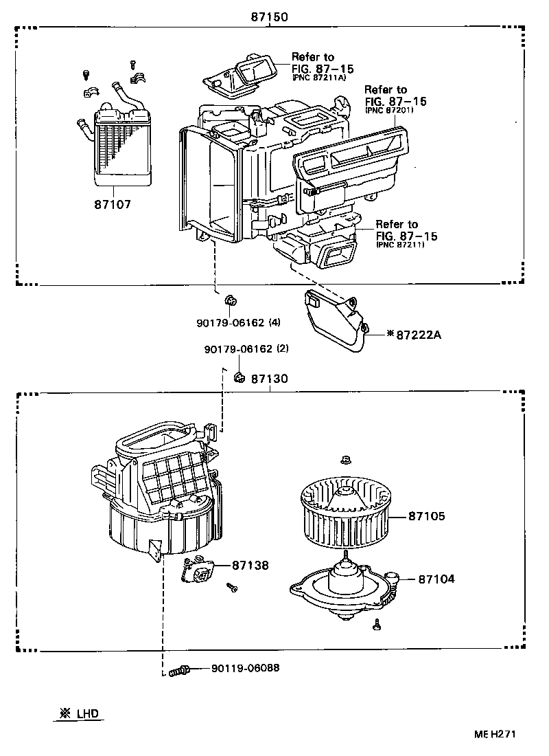  CELICA |  HEATING AIR CONDITIONING HEATER UNIT BLOWER