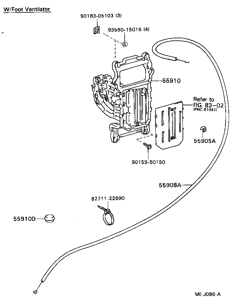  DYNA |  HEATING AIR CONDITIONING CONTROL AIR DUCT