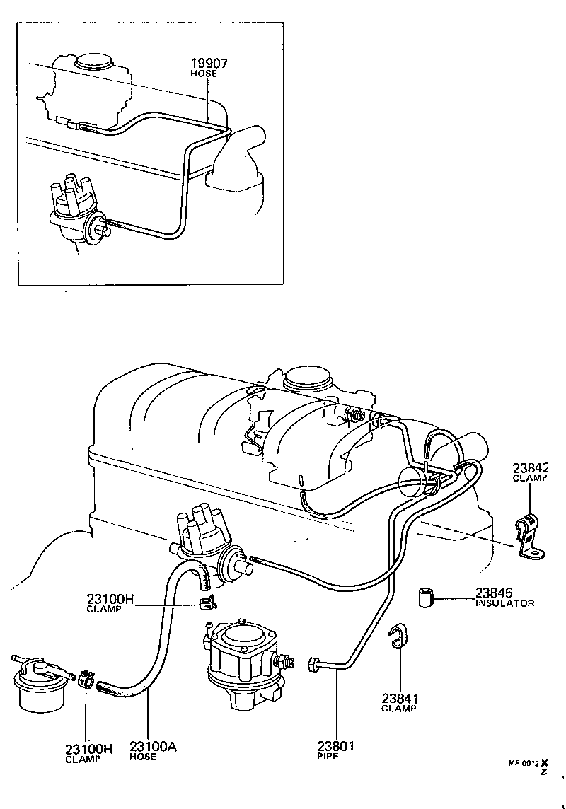  HILUX |  FUEL PIPE CLAMP