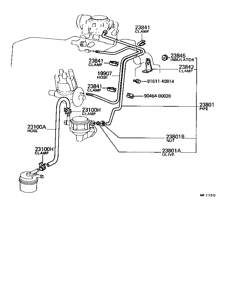  CROWN |  FUEL PIPE CLAMP