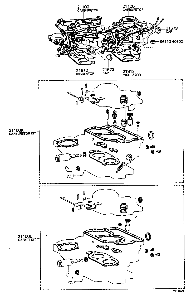  CARINA |  CARBURETOR ASSEMBLY