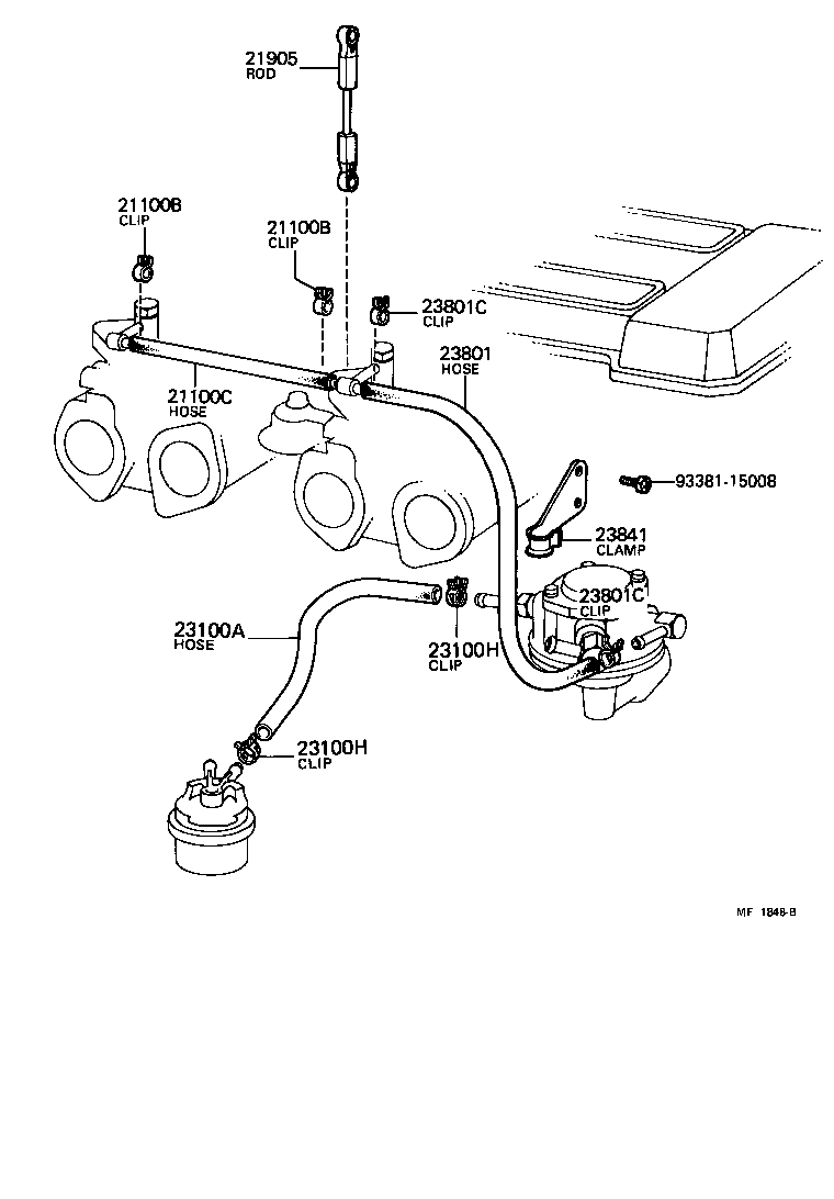  CELICA |  FUEL PIPE CLAMP