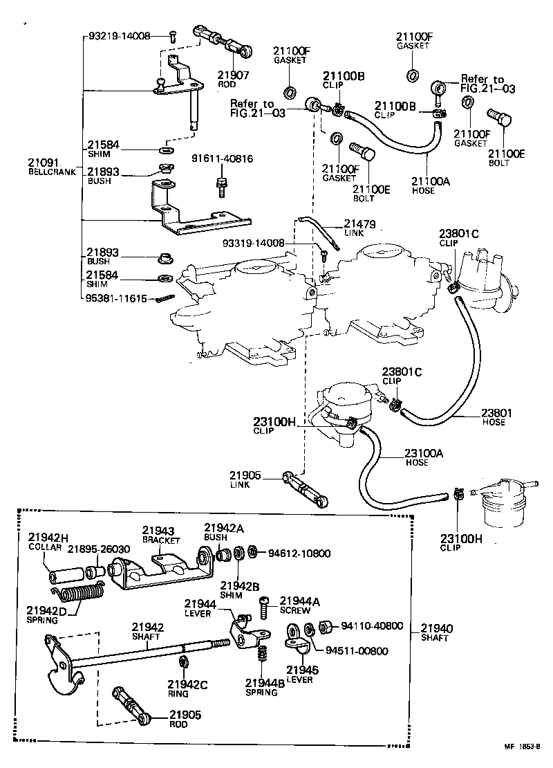  CELICA |  FUEL PIPE CLAMP