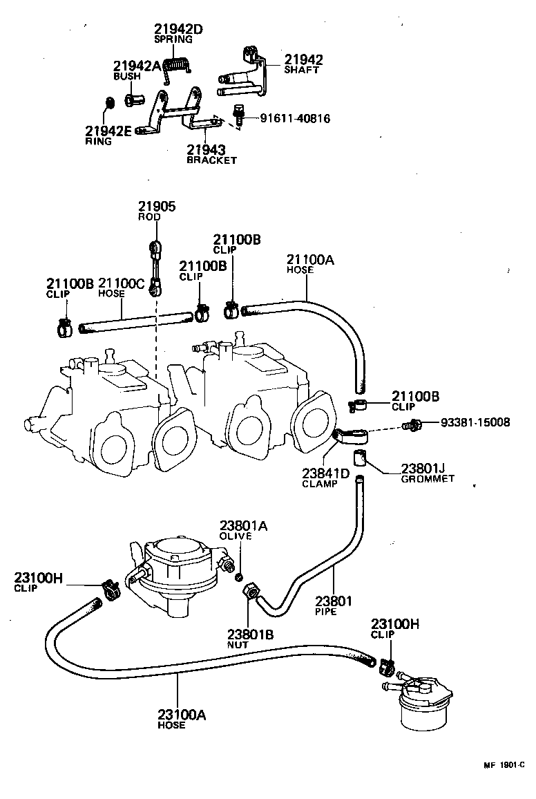  CELICA |  FUEL PIPE CLAMP