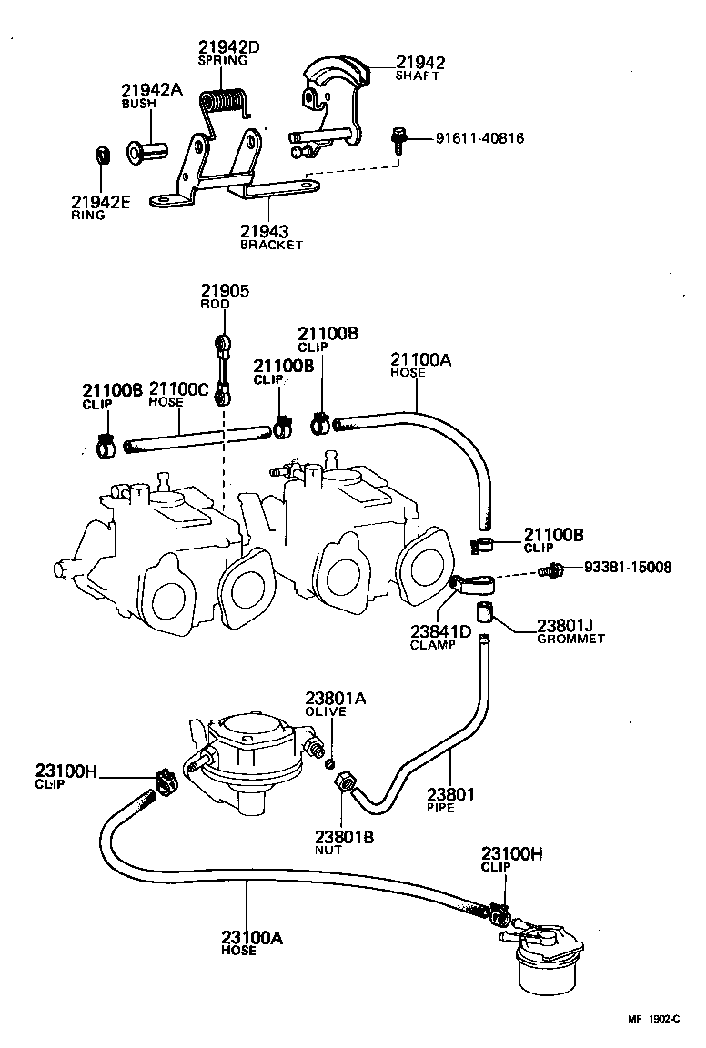  CELICA |  FUEL PIPE CLAMP