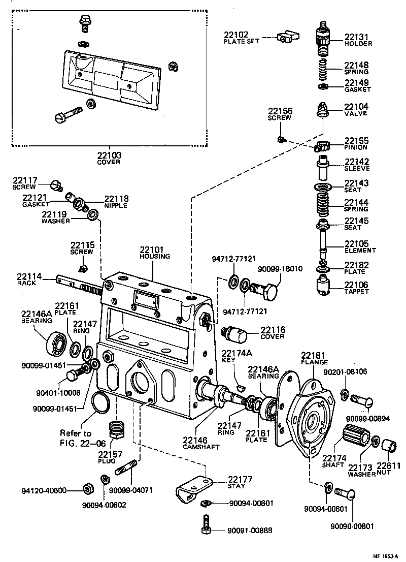  TOYOACE |  INJECTION PUMP BODY