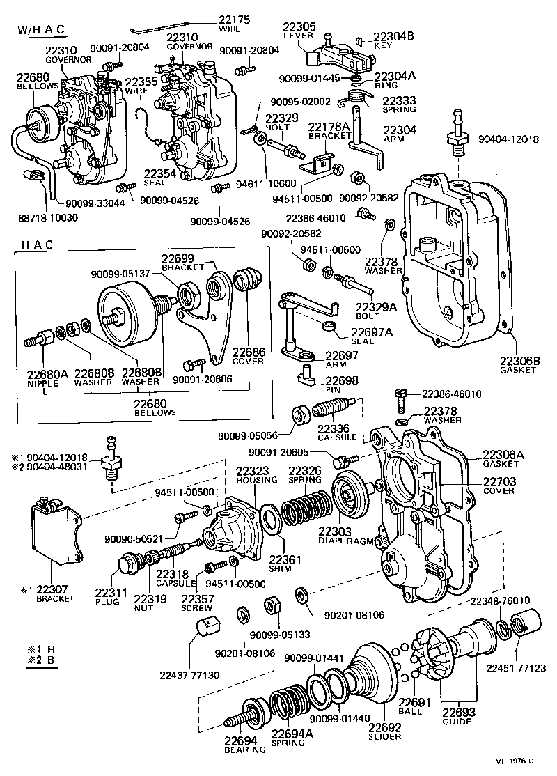  LAND CRUISER 40 45 55 |  PNEUMATIC GOVERNOR