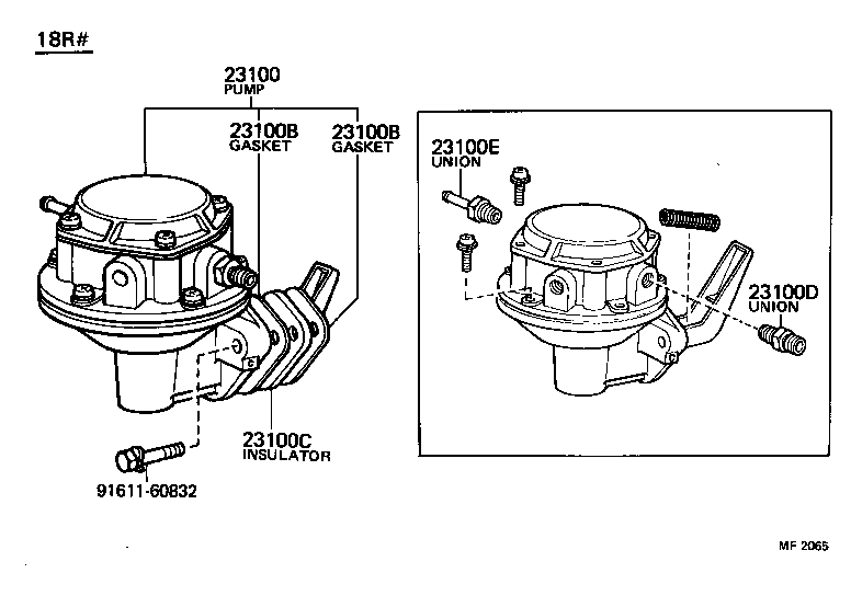  HILUX |  FUEL PUMP PIPE