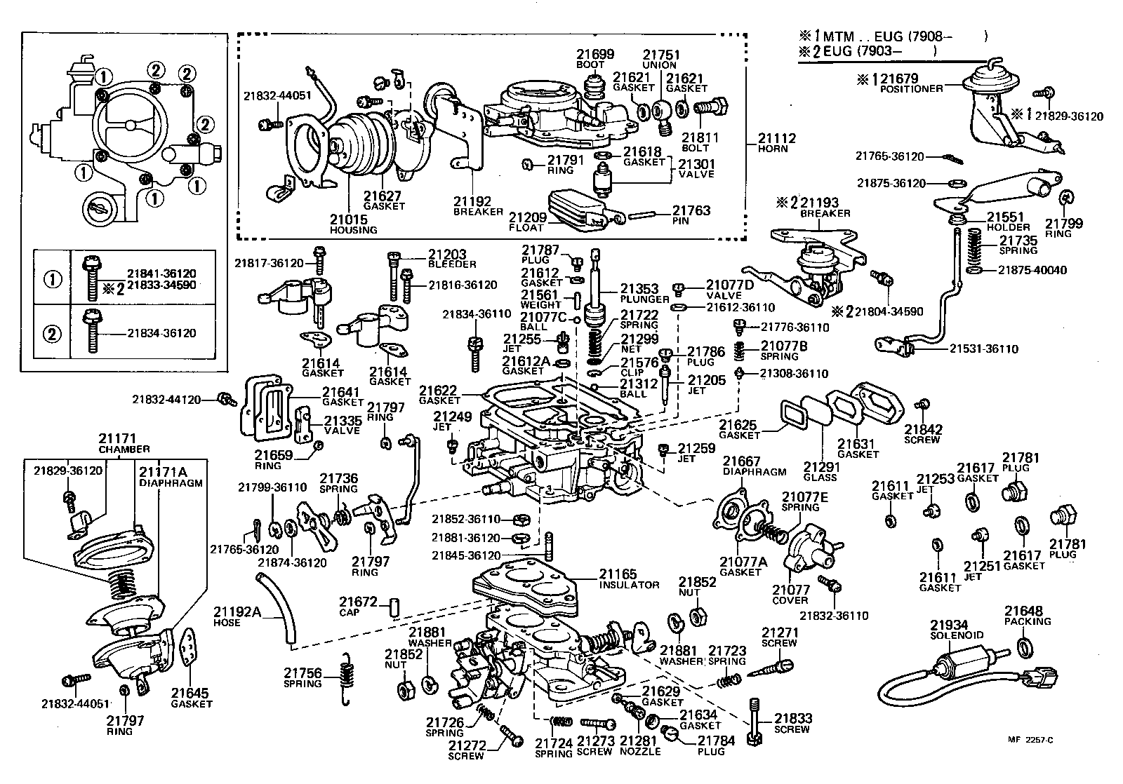  CRESSIDA |  CARBURETOR