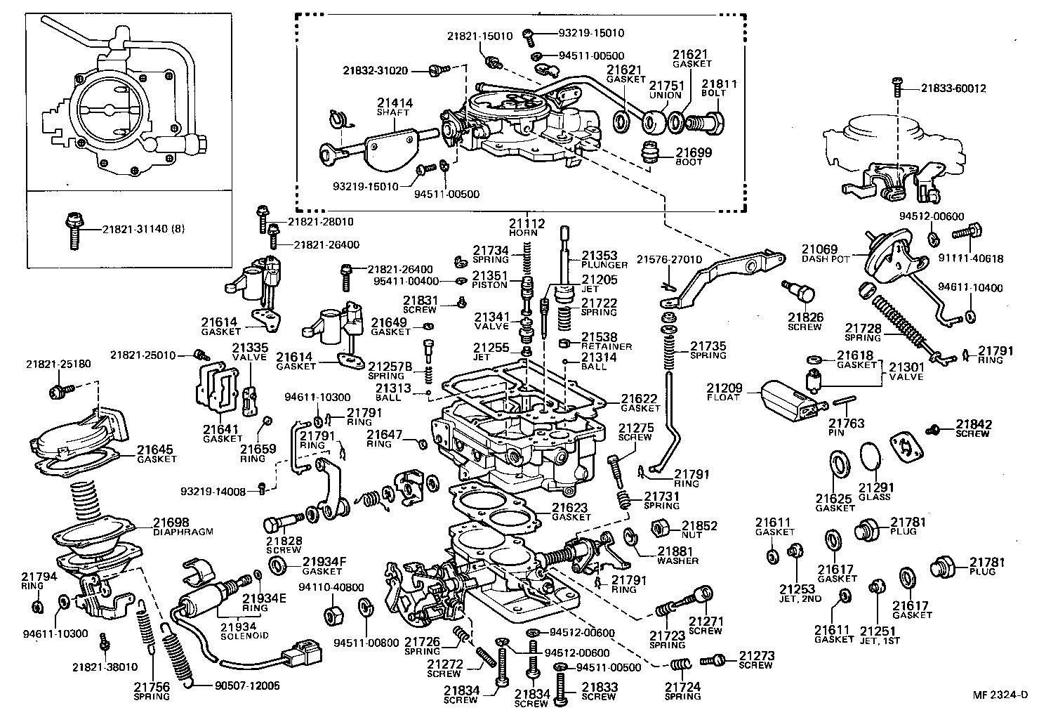  TERCEL |  CARBURETOR