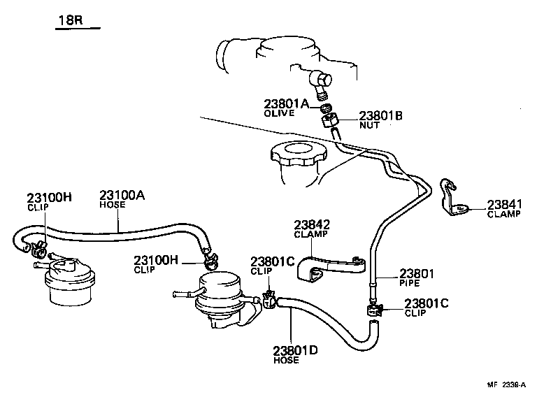  CELICA |  FUEL PIPE CLAMP