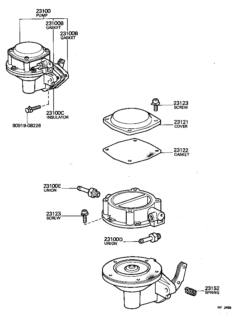  CARINA |  FUEL PUMP PIPE