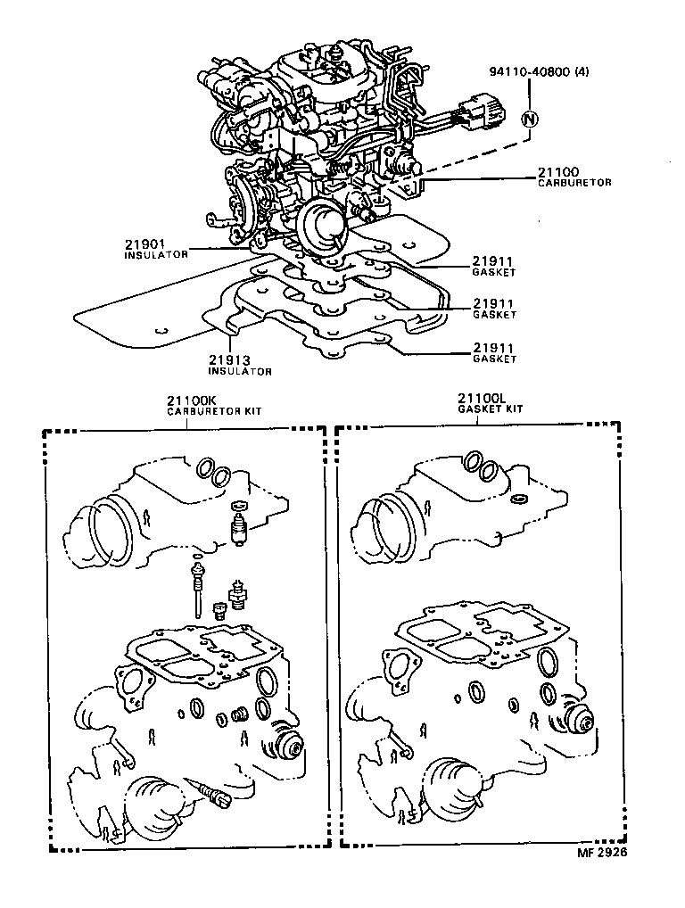  CAMRY |  CARBURETOR ASSEMBLY
