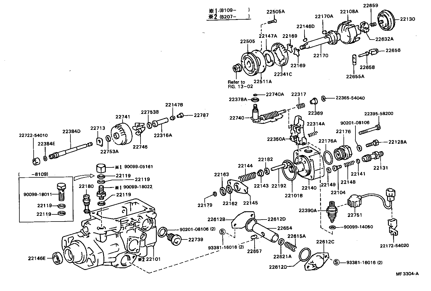  CRESSIDA |  INJECTION PUMP BODY