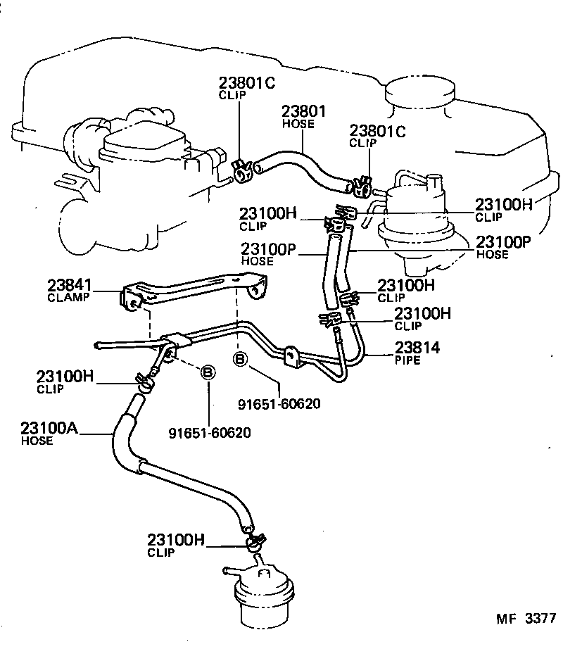  CELICA |  FUEL PIPE CLAMP