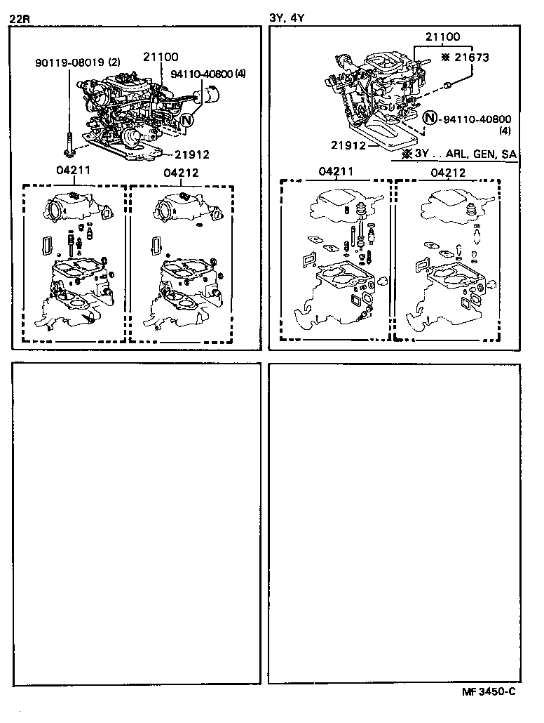  DYNA |  CARBURETOR ASSEMBLY