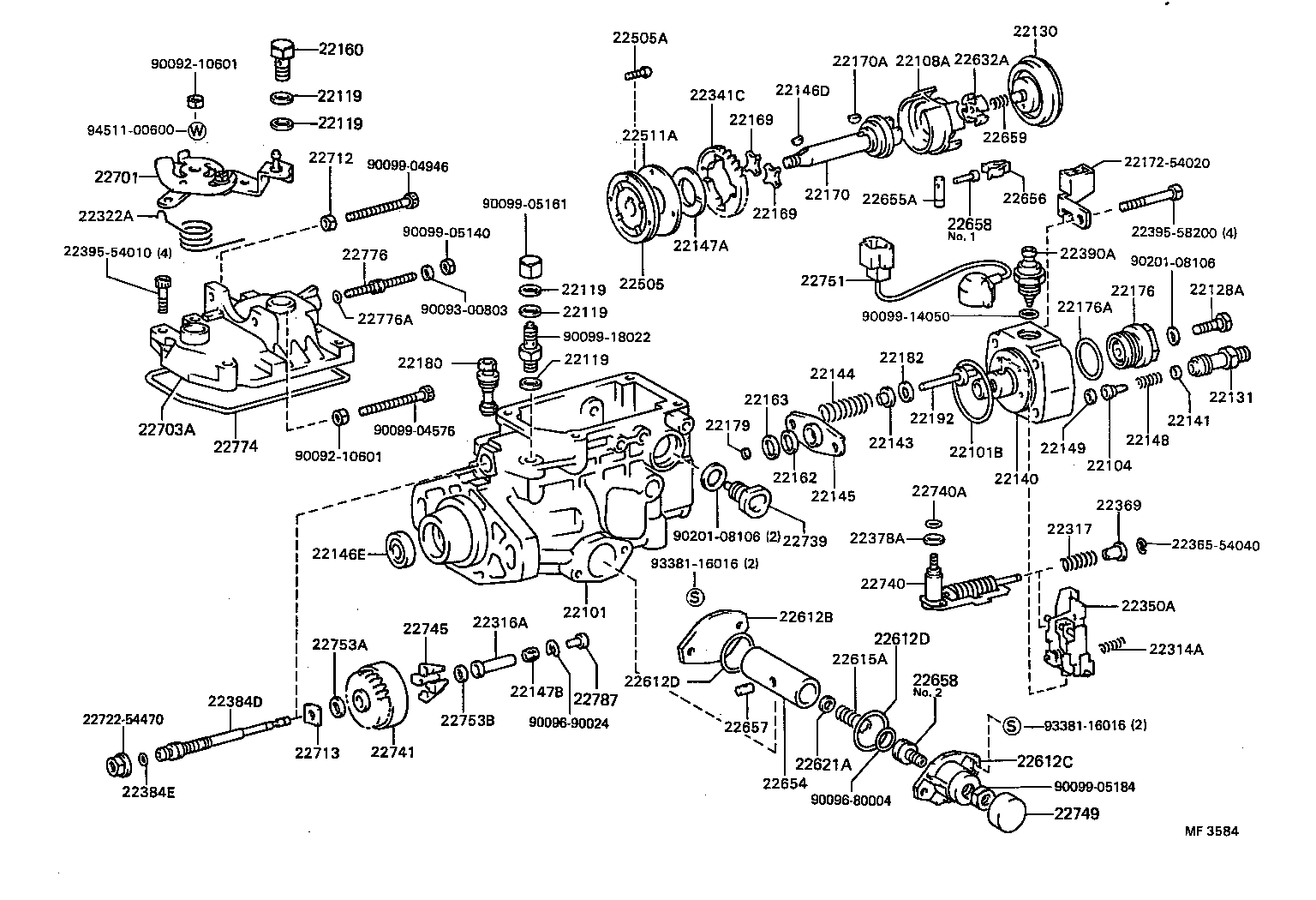  CRESSIDA |  INJECTION PUMP BODY