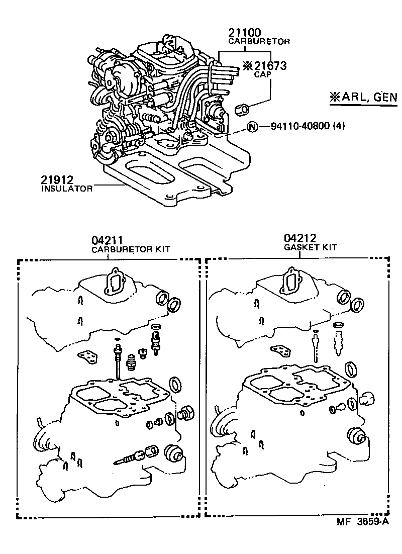 DYNA100 |  CARBURETOR ASSEMBLY