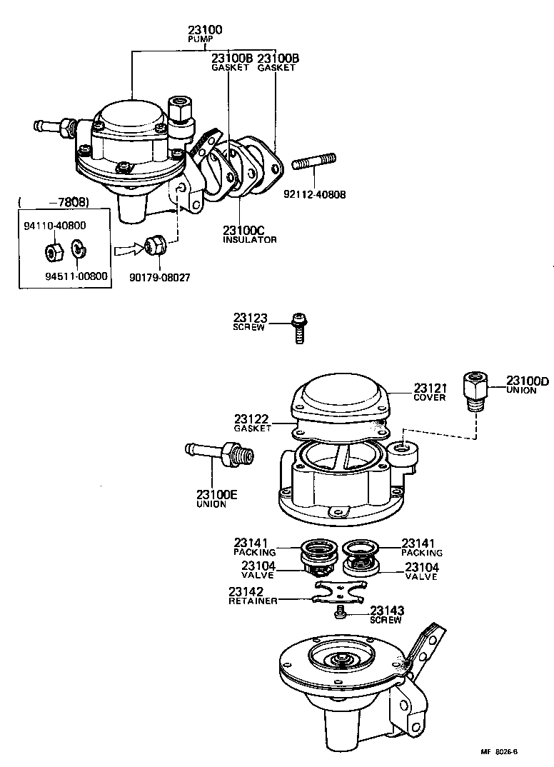  COROLLA TRUENO |  FUEL PUMP PIPE