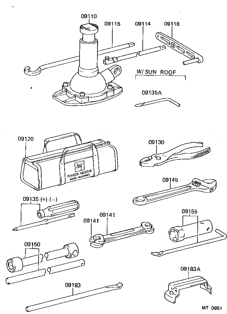  LAND CRUISER 60 |  STANDARD TOOL