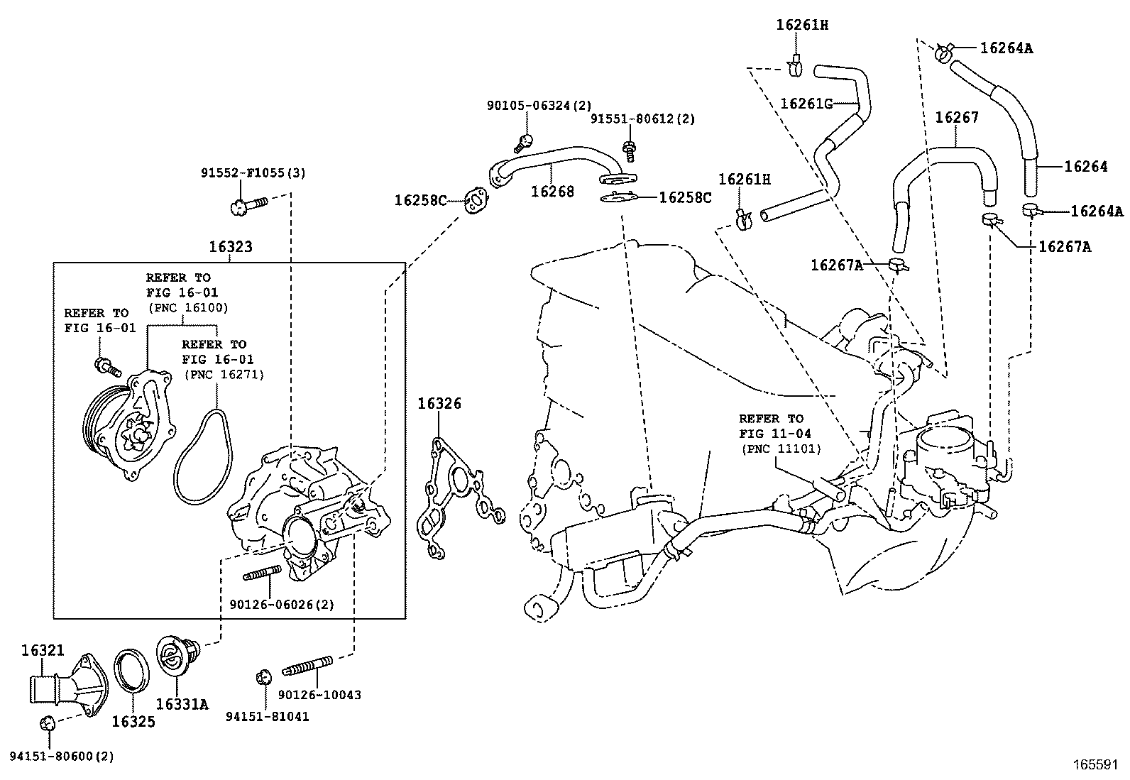 HARRIER |  RADIATOR WATER OUTLET