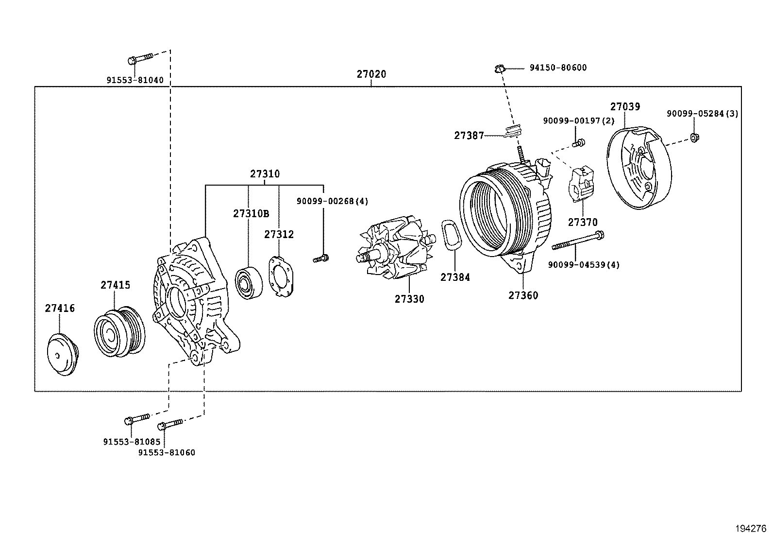  HIACE REGIUSACE |  ALTERNATOR