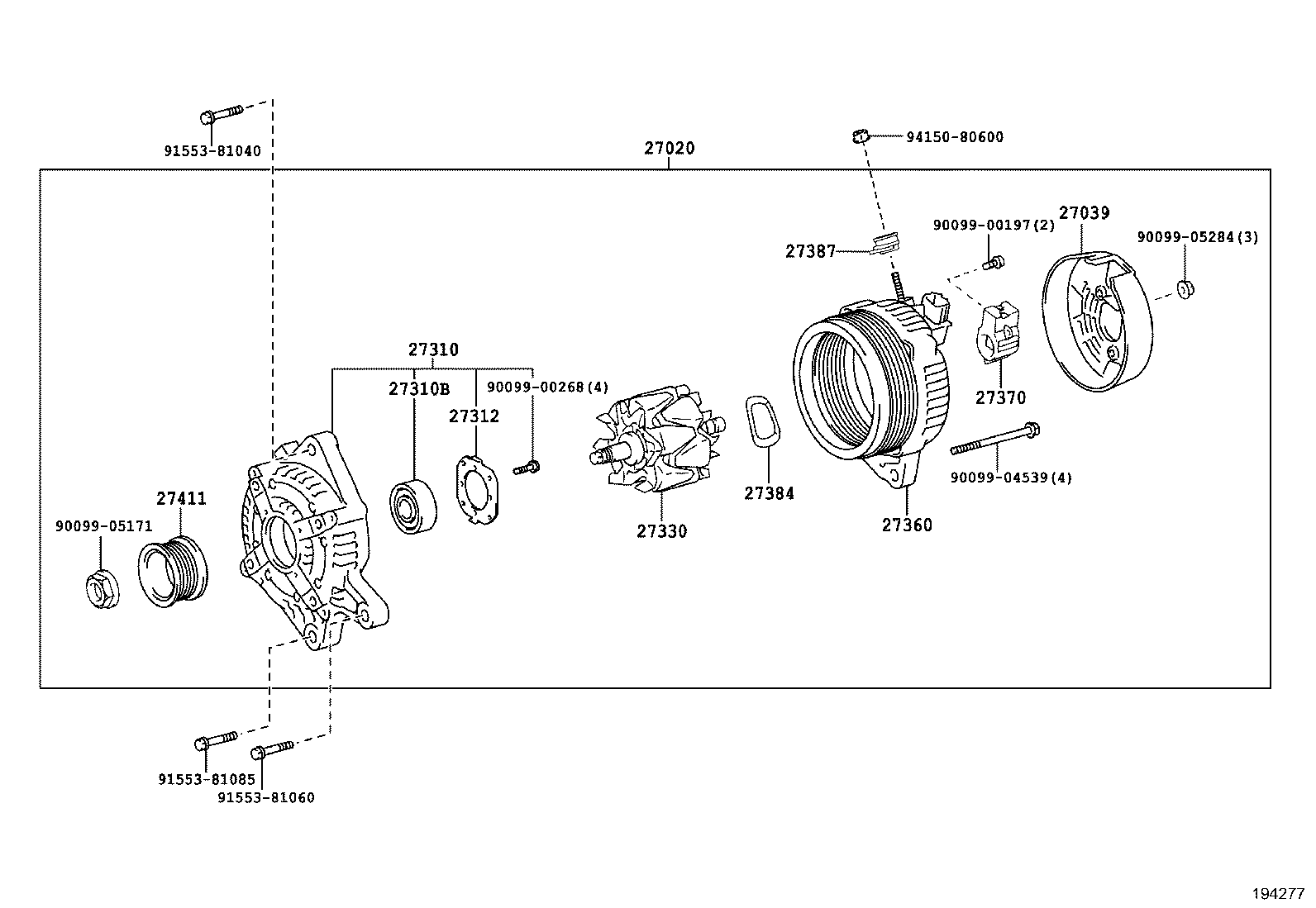  HIACE REGIUSACE |  ALTERNATOR