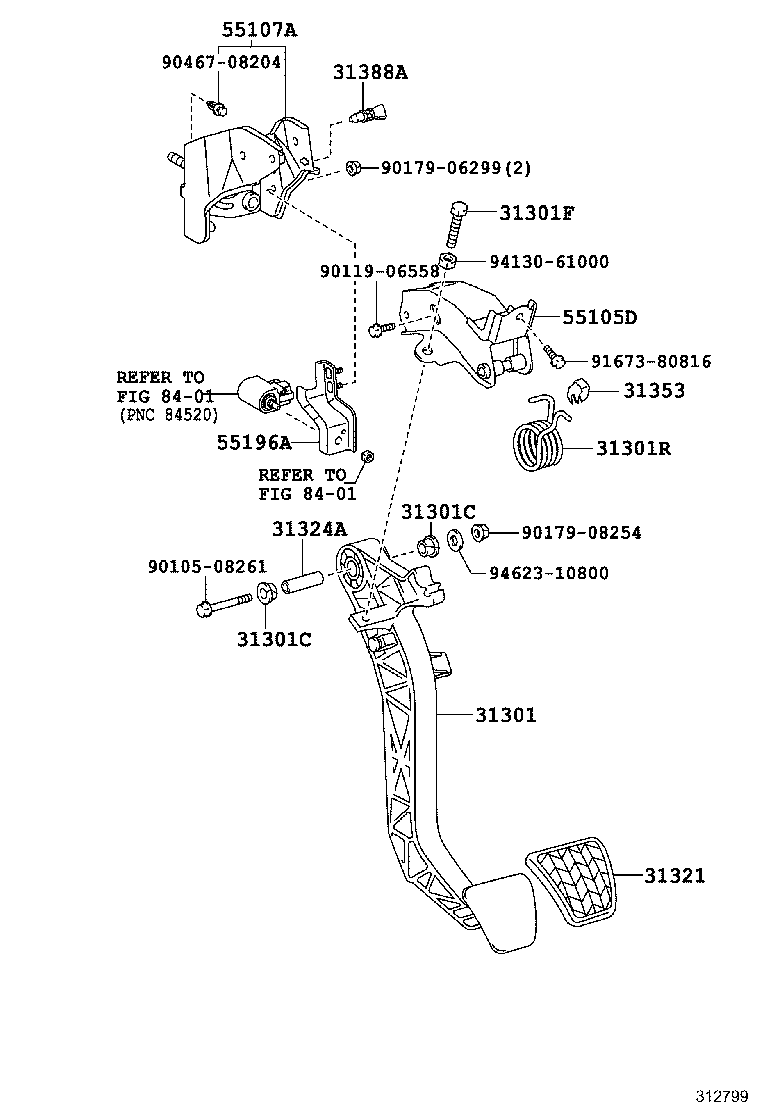  HIACE REGIUSACE |  CLUTCH PEDAL FLEXIBLE HOSE