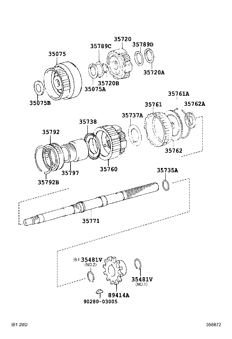 HIACE REGIUSACE | PLANETARY GEAR REVERSE PISTON COUNTER GEAR ATM