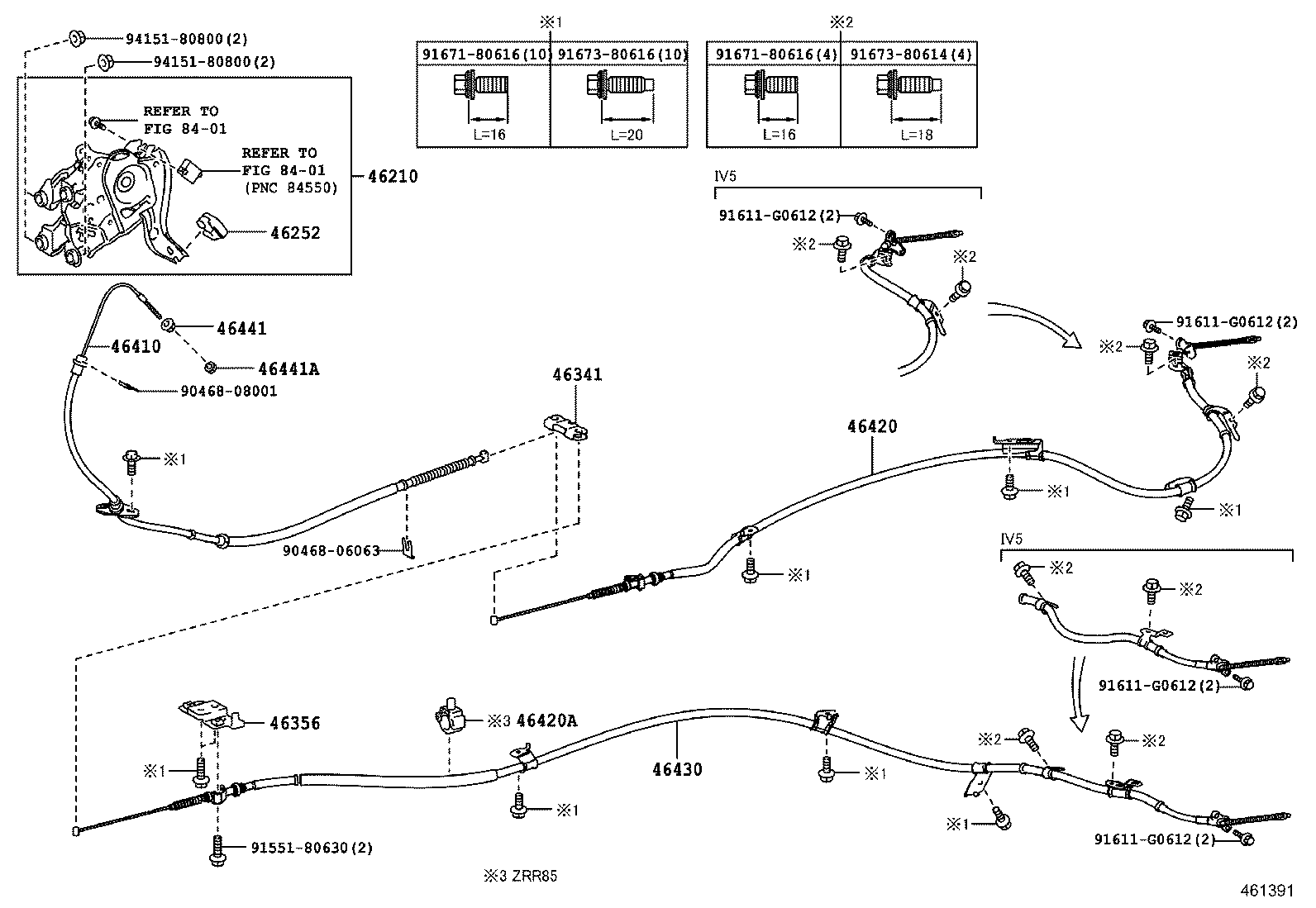  NOAH VOXY |  PARKING BRAKE CABLE