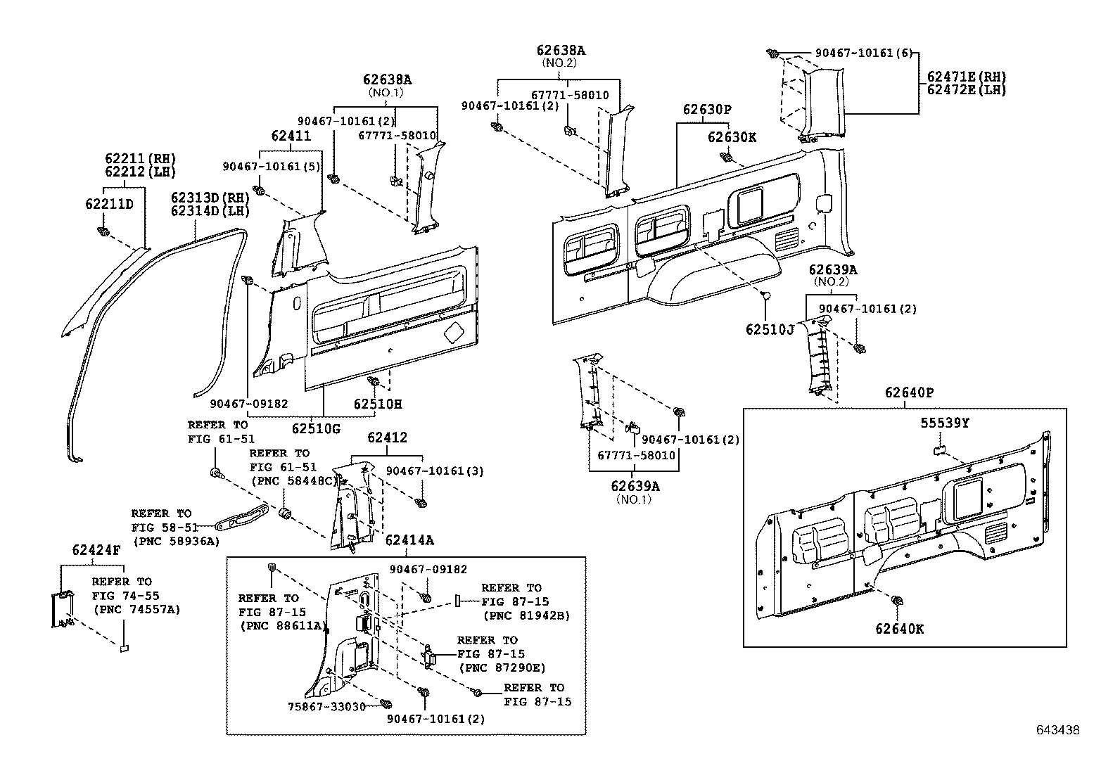  HIACE REGIUSACE |  INSIDE TRIM BOARD