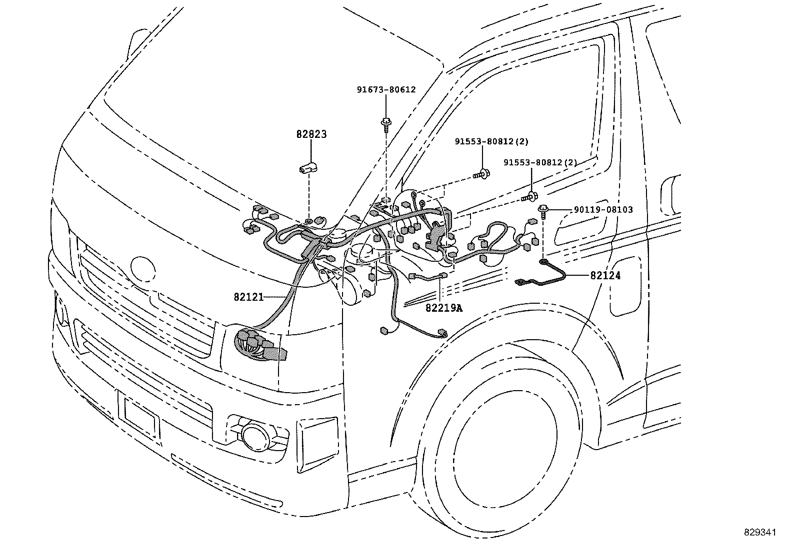  HIACE REGIUSACE |  WIRING CLAMP