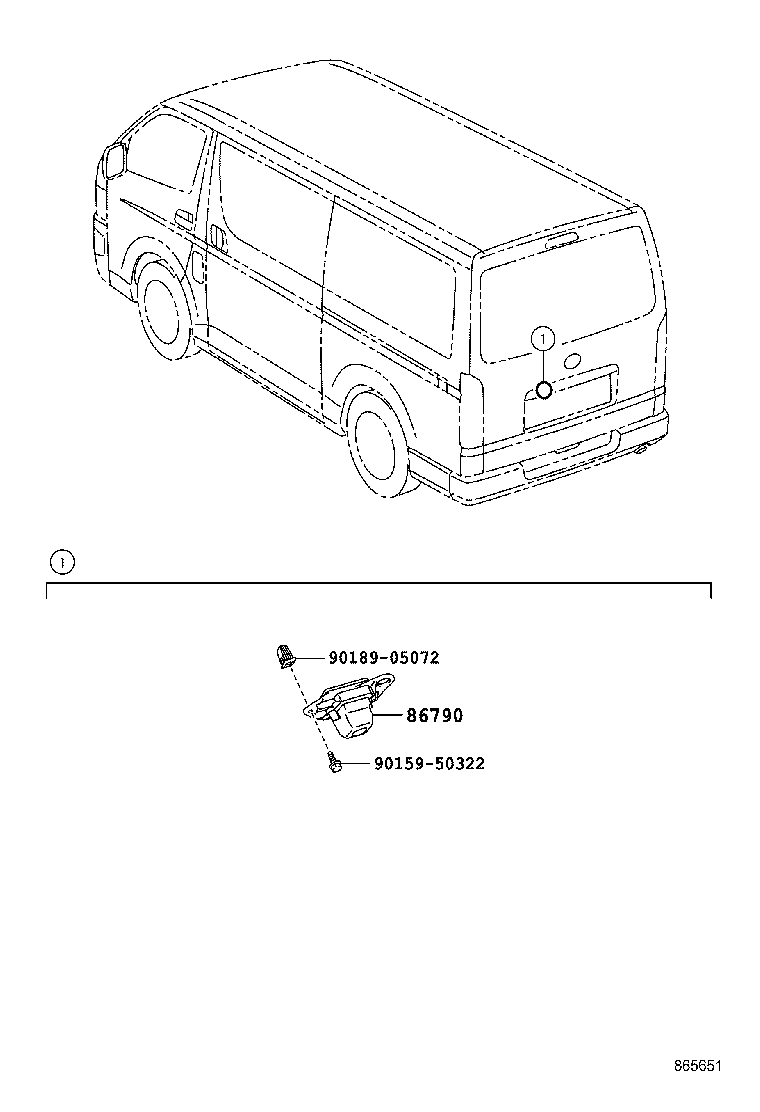  HIACE REGIUSACE |  REAR MONITOR DISPLAY CAMERA