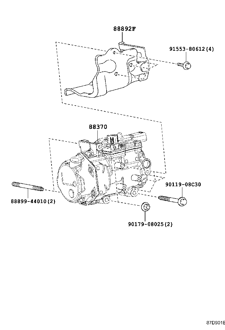  NOAH VOXY |  HEATING AIR CONDITIONING COMPRESSOR