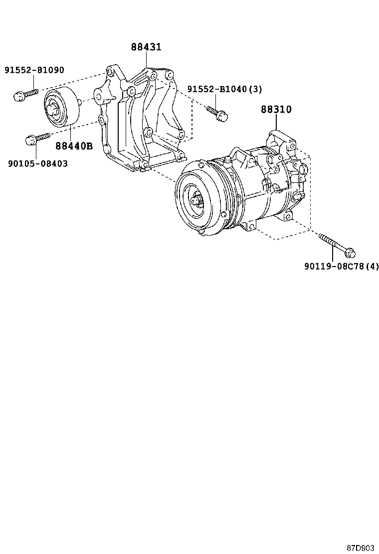  HIACE REGIUSACE |  HEATING AIR CONDITIONING COMPRESSOR
