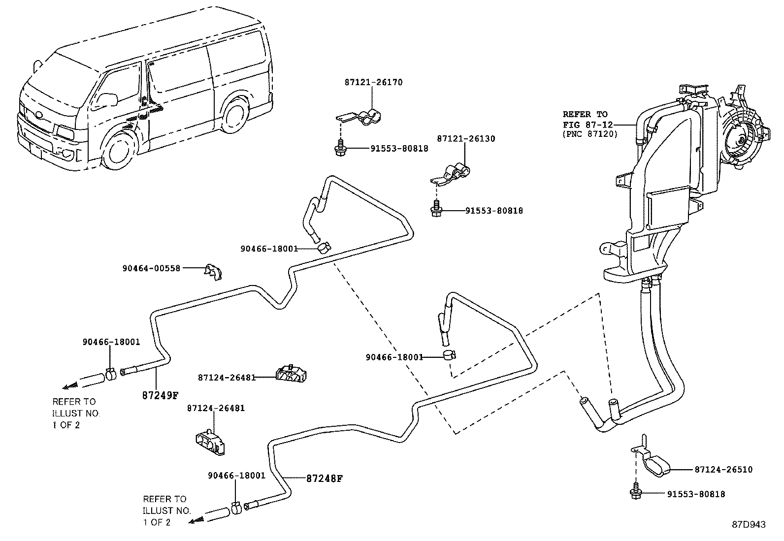  HIACE REGIUSACE |  HEATING AIR CONDITIONING WATER PIPING