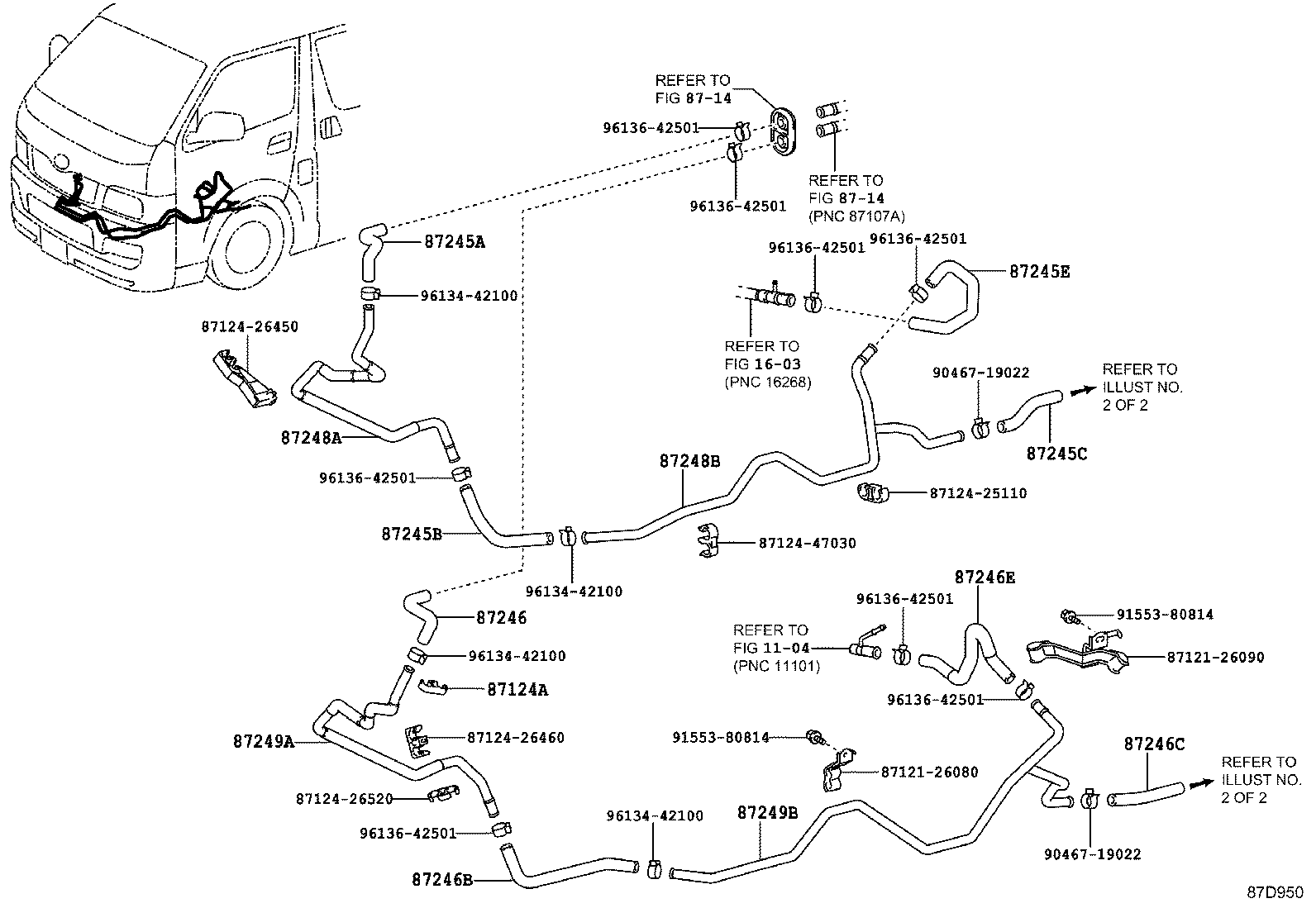  HIACE REGIUSACE |  HEATING AIR CONDITIONING WATER PIPING