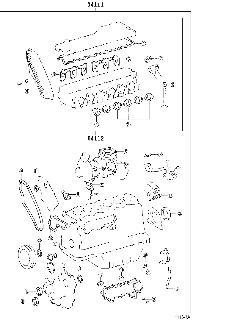  COASTER |  ENGINE OVERHAUL GASKET KIT