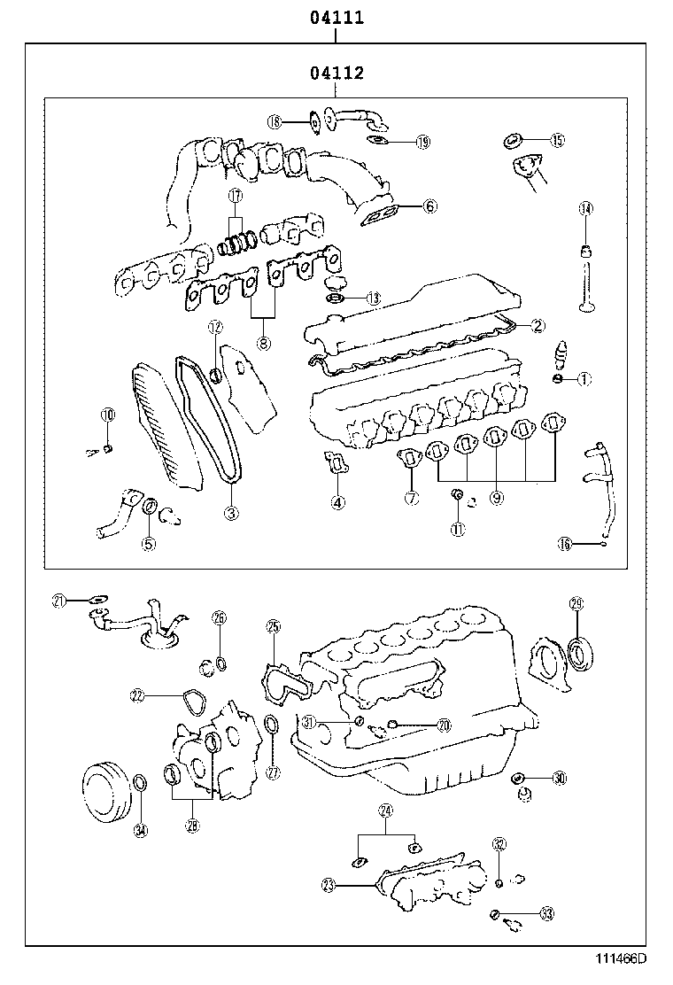  COASTER |  ENGINE OVERHAUL GASKET KIT