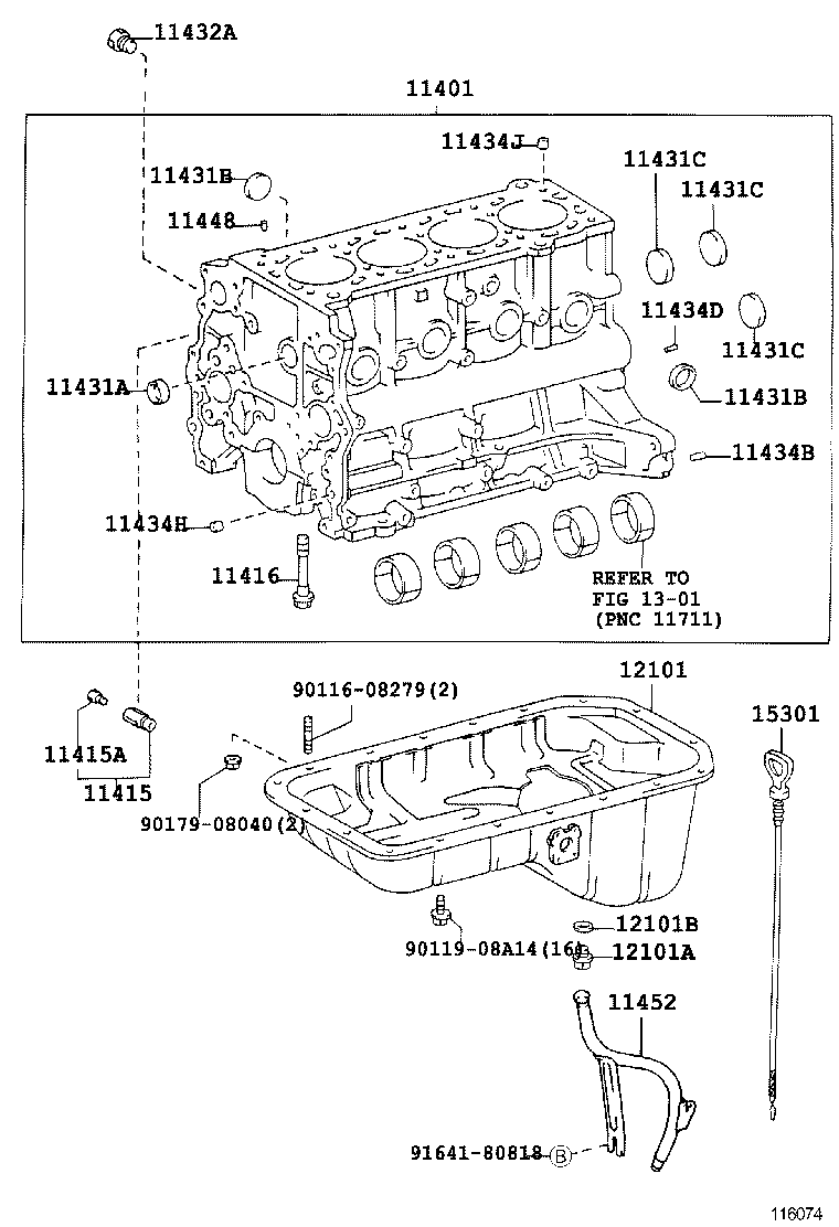 DYNA TOYOACE |  CYLINDER BLOCK