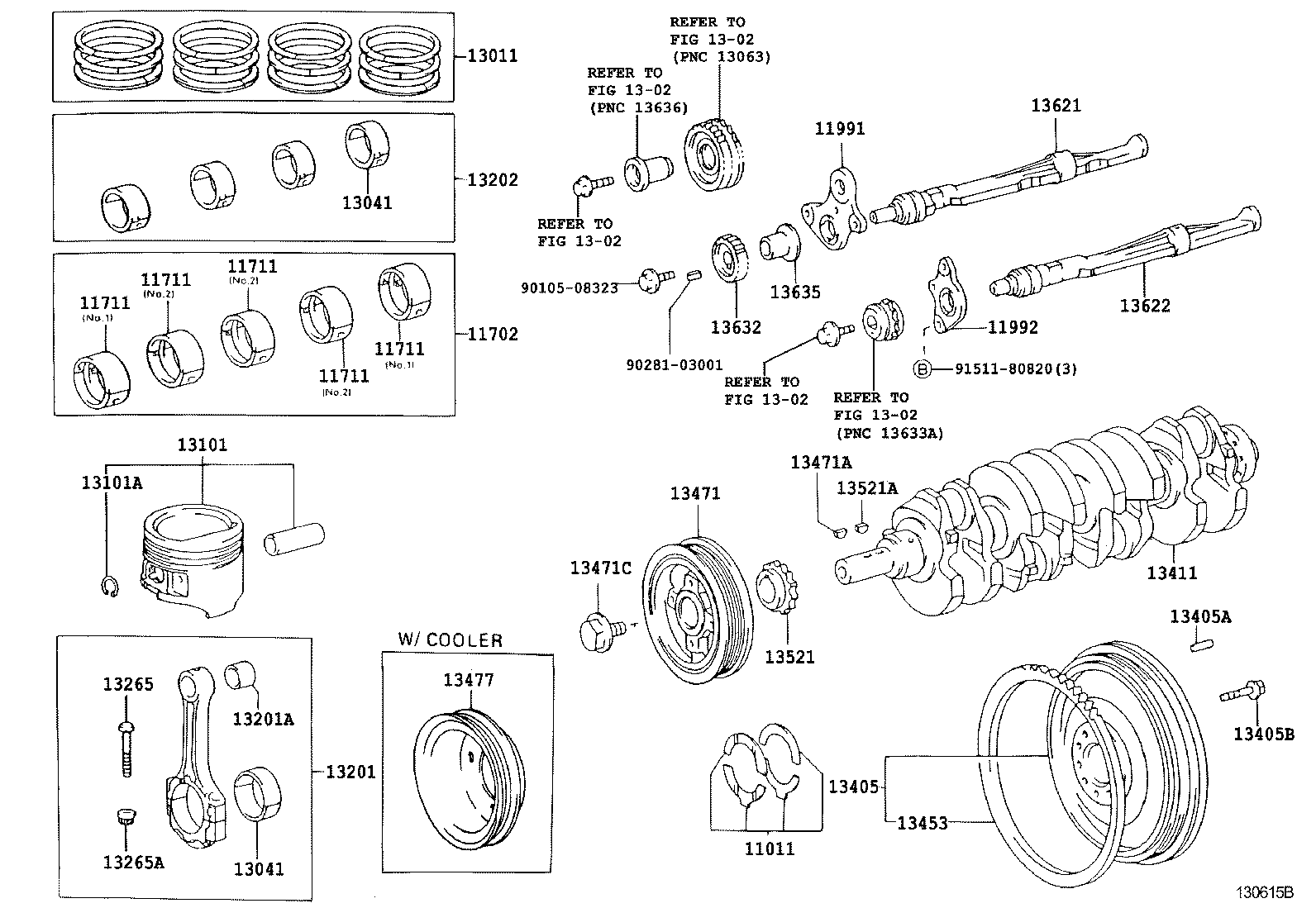  DYNA TOYOACE |  CRANKSHAFT PISTON