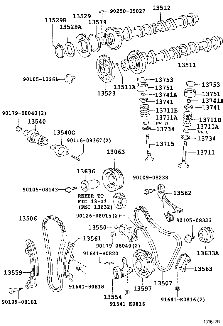  DYNA TOYOACE |  CAMSHAFT VALVE