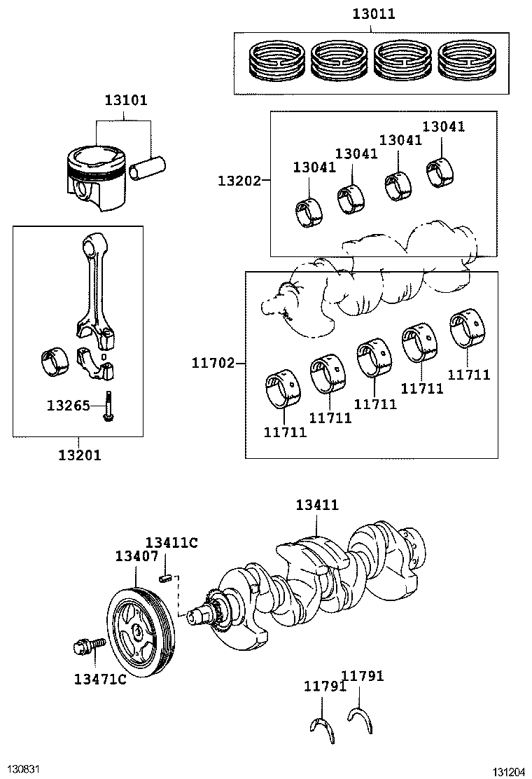  IST |  CRANKSHAFT PISTON