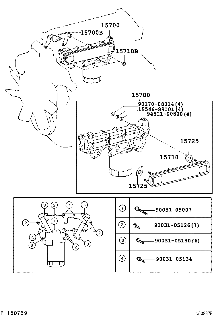  COASTER |  ENGINE OIL COOLER