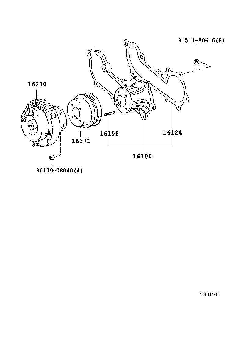  DYNA TOYOACE |  WATER PUMP